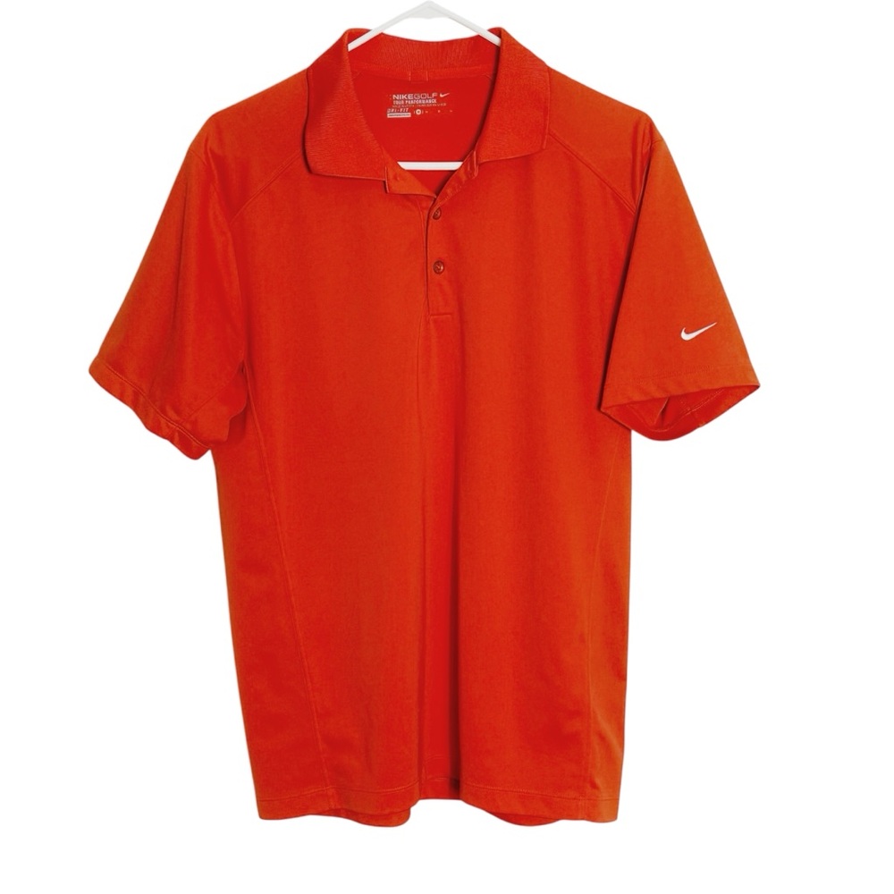 Nike Golf Tour Performance Dri-Fit Orange Polo Sz M